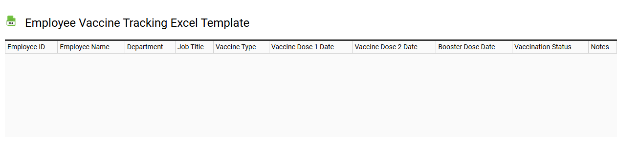 Employee vaccine tracking Excel template