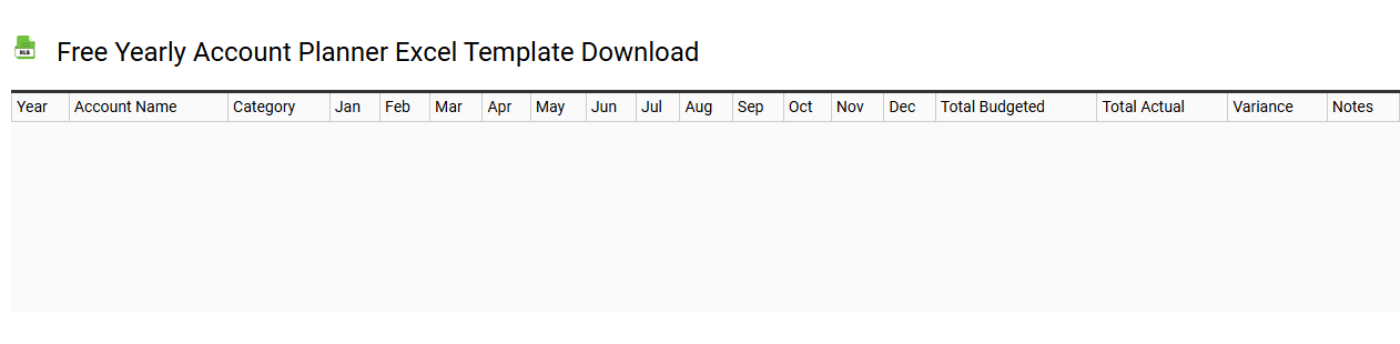 Free yearly account planner Excel template download