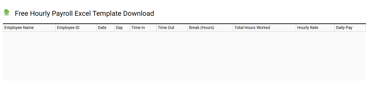 Free hourly payroll Excel template download