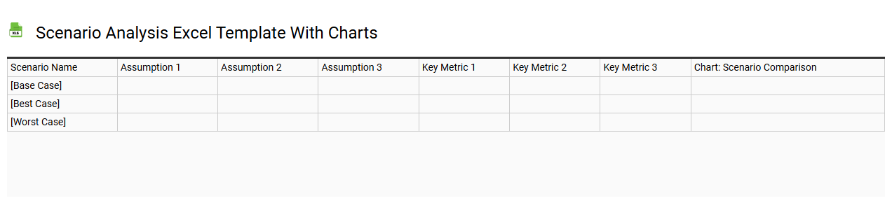 Scenario analysis Excel template with charts