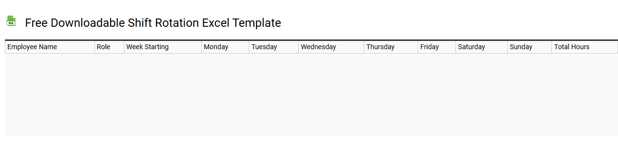 Free downloadable shift rotation Excel template