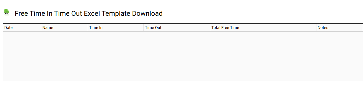free time in time out Excel template download